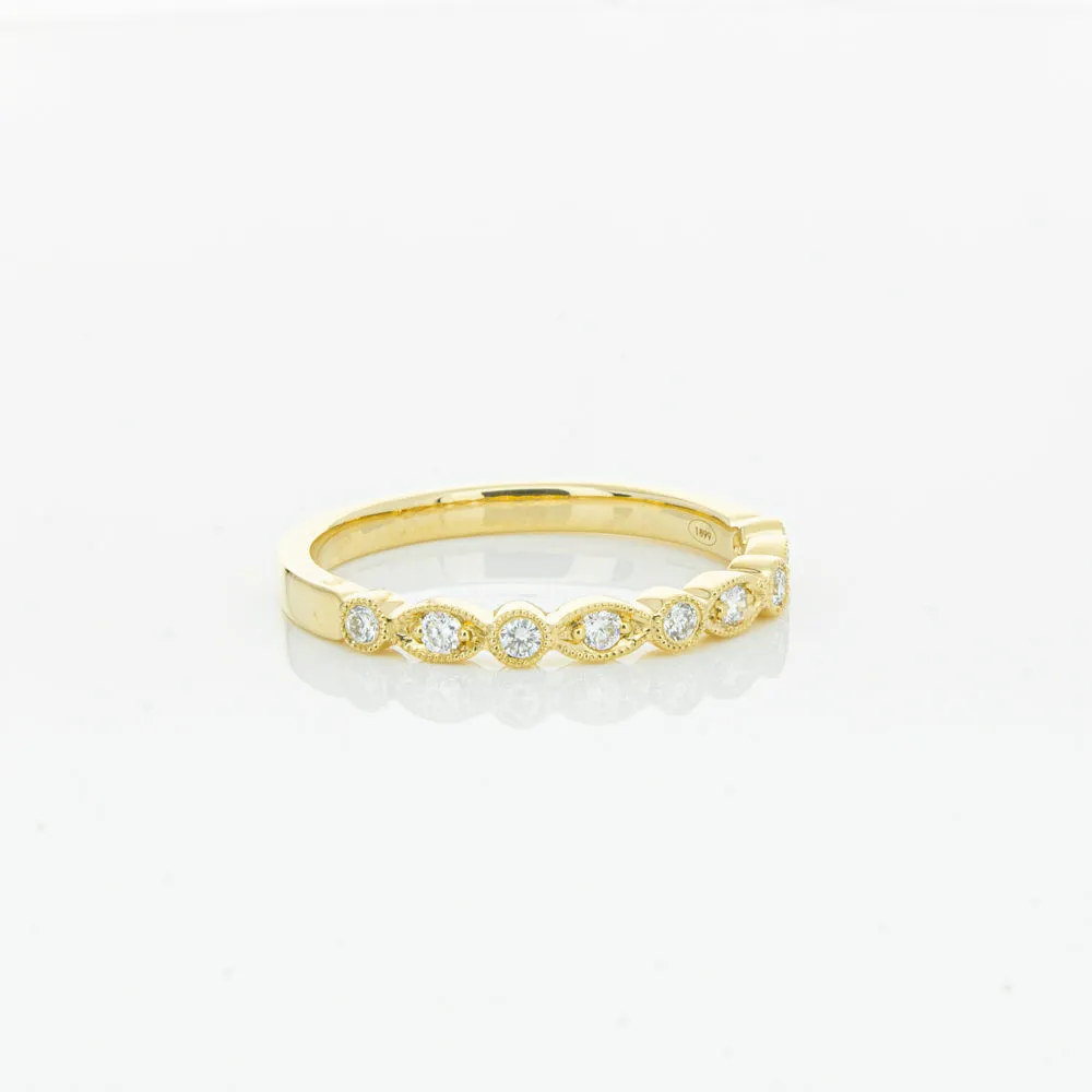 18ct Yellow Gold Diamond Aura Ring