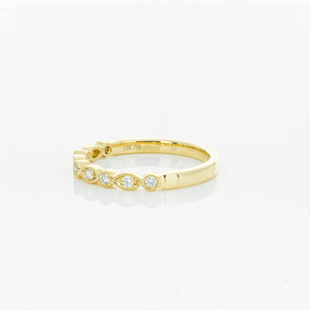 18ct Yellow Gold Diamond Aura Ring