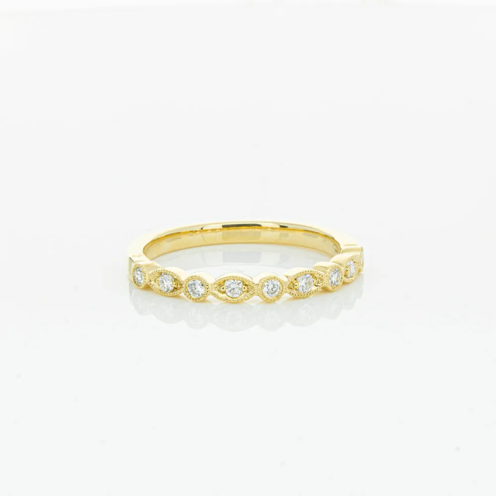 18ct Yellow Gold Diamond Aura Ring