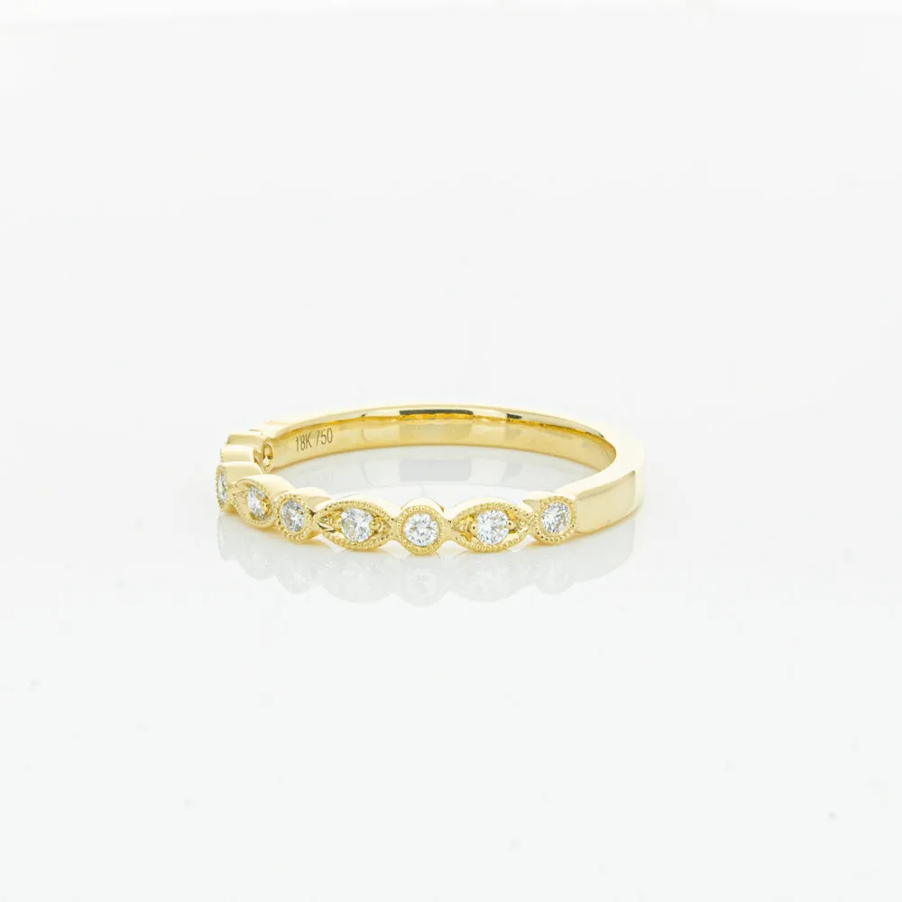 18ct Yellow Gold Diamond Aura Ring