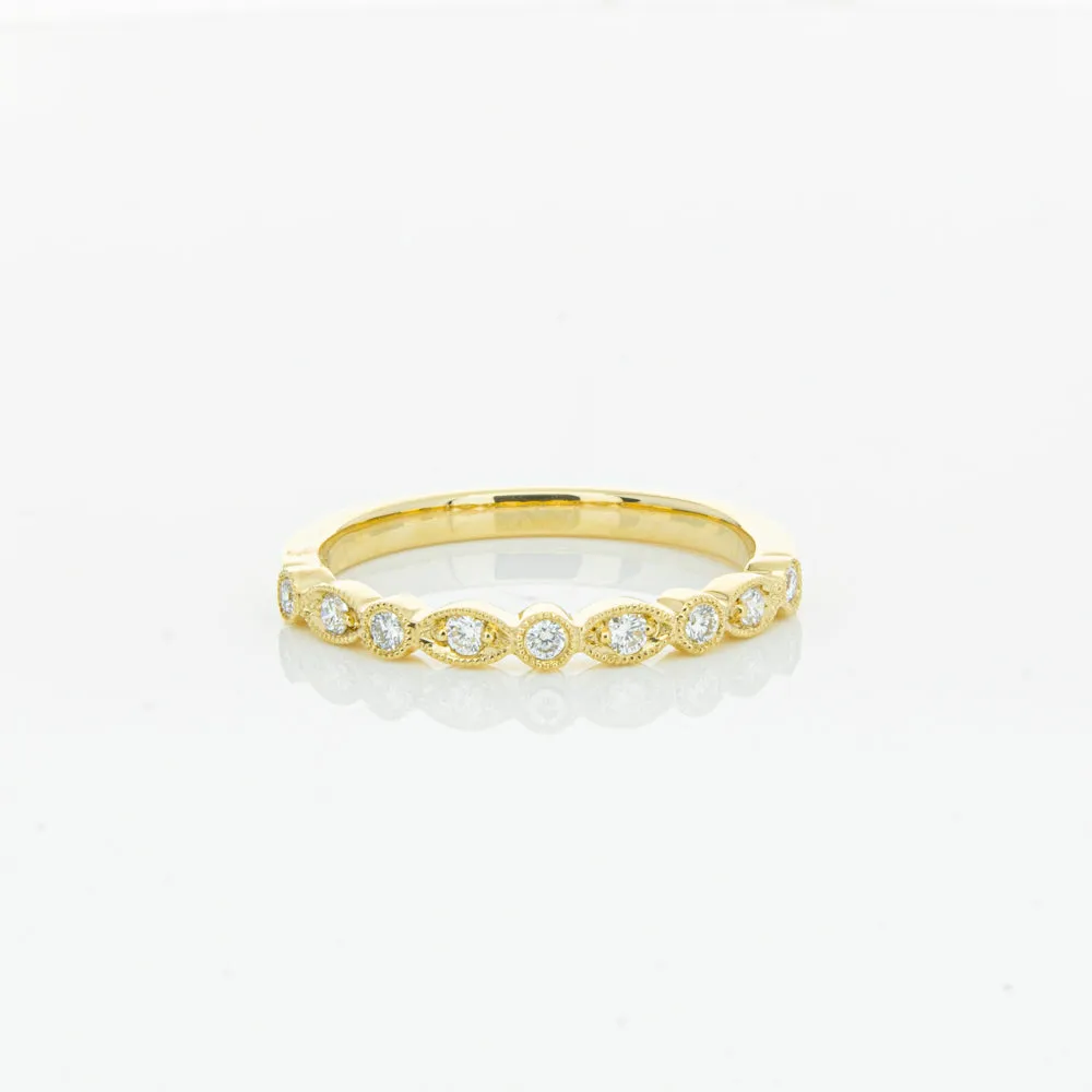 18ct Yellow Gold Diamond Aura Ring