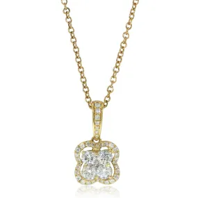 18ct Yellow Gold Diamond Pendant