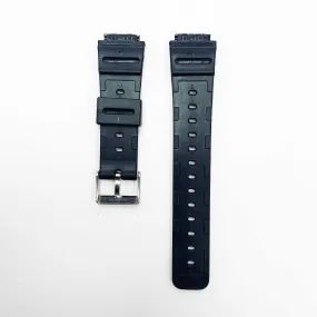 18MM PVC Plastic Watch Band Black GShock Sports for Casio Timex Seiko Citizen Iron Man Watches