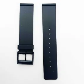 20MM PVC Plastic Watch Band Black Flat Plain for Casio Timex Seiko Citizen Iron Man Watches