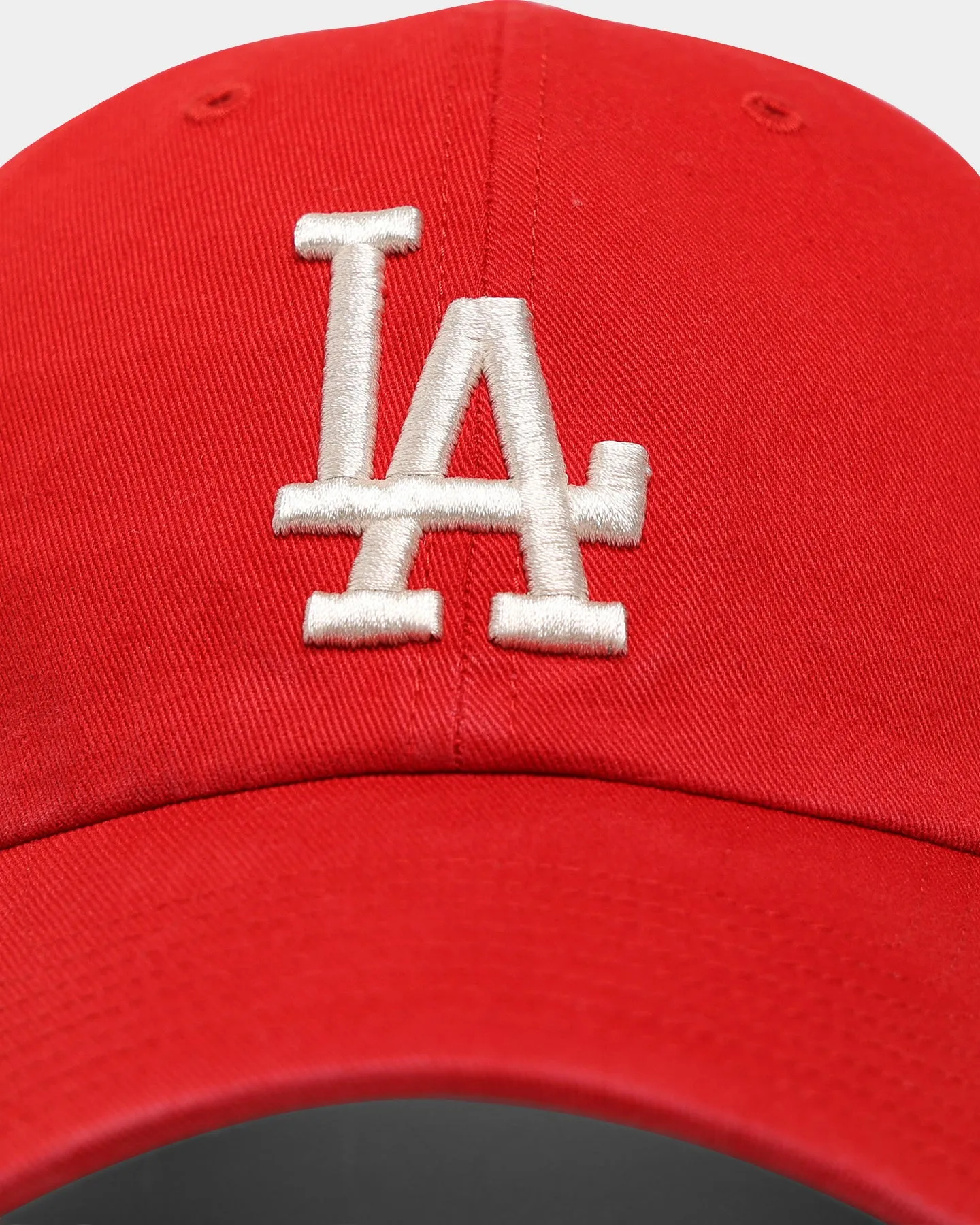 47 Brand Los Angeles Dodgers Clean Up Strapback Red/Natural