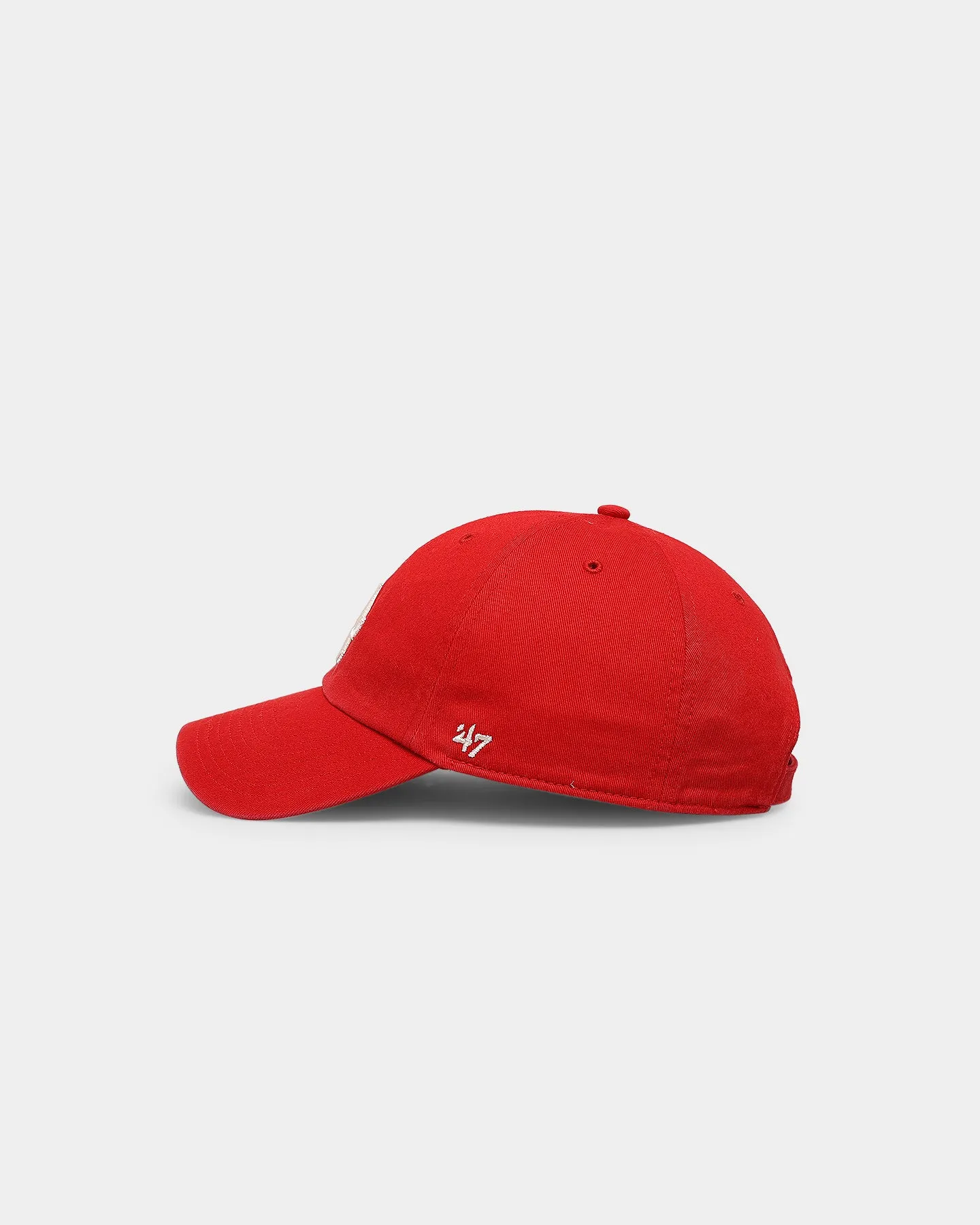 47 Brand Los Angeles Dodgers Clean Up Strapback Red/Natural