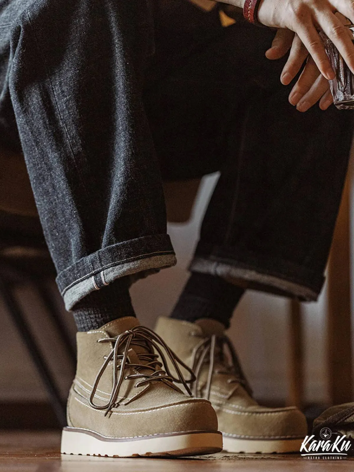 875 Improved Classic Suede High-Cut Work Boots