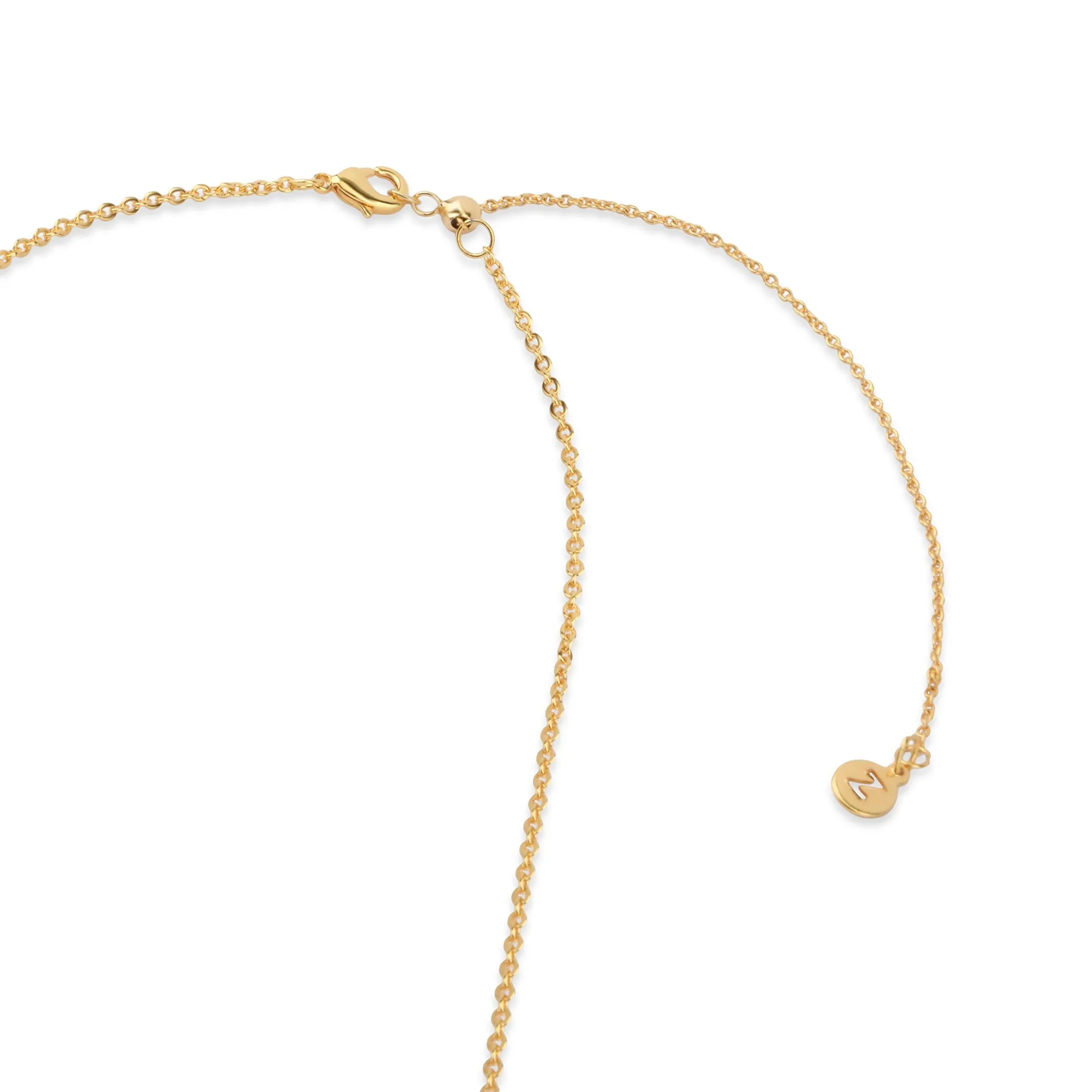 Accessorize London Women's Z Real Gold Plated Bobble Y-necklace