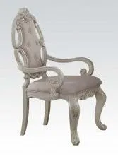 Acme Ragenardus Arm Chair in Antique White (Set of 2) 61283