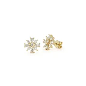 Alexa Jordyn Large Flower Studs