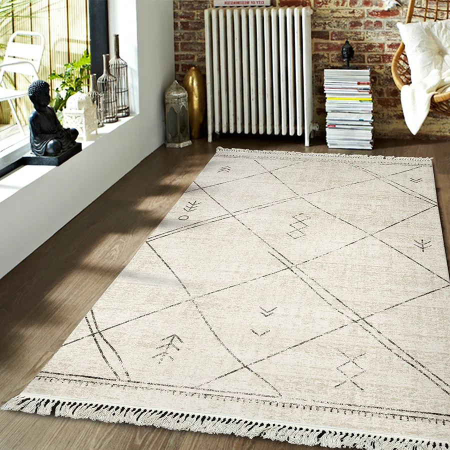 Antip Flatweave Rug with Fringes