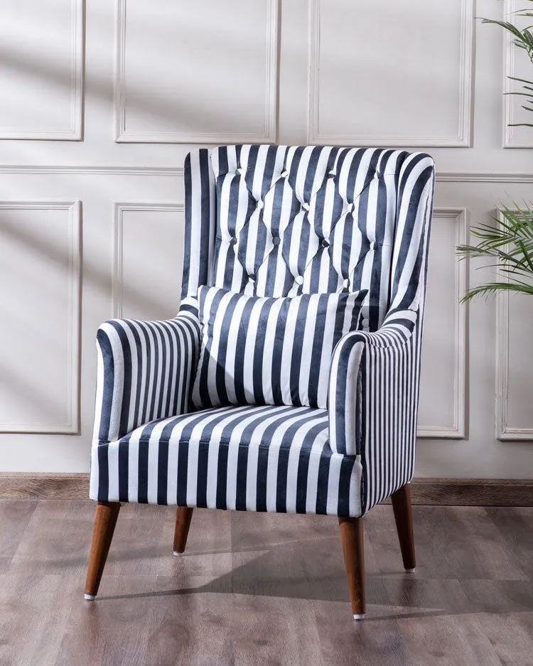 Avenue Winged Armchair with Footrest