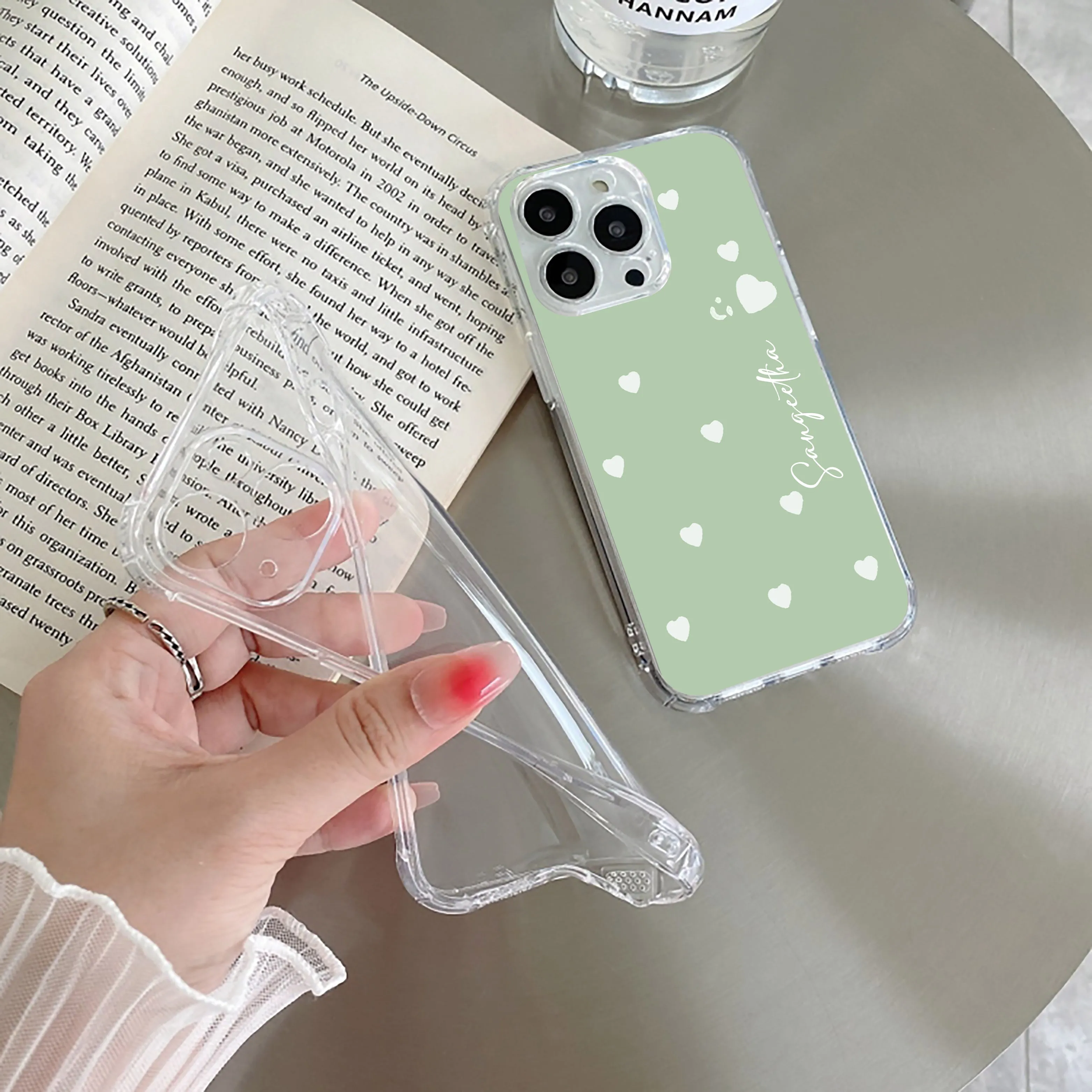 Be Loved Customize Transparent Silicon Case Mint Green For Oppo