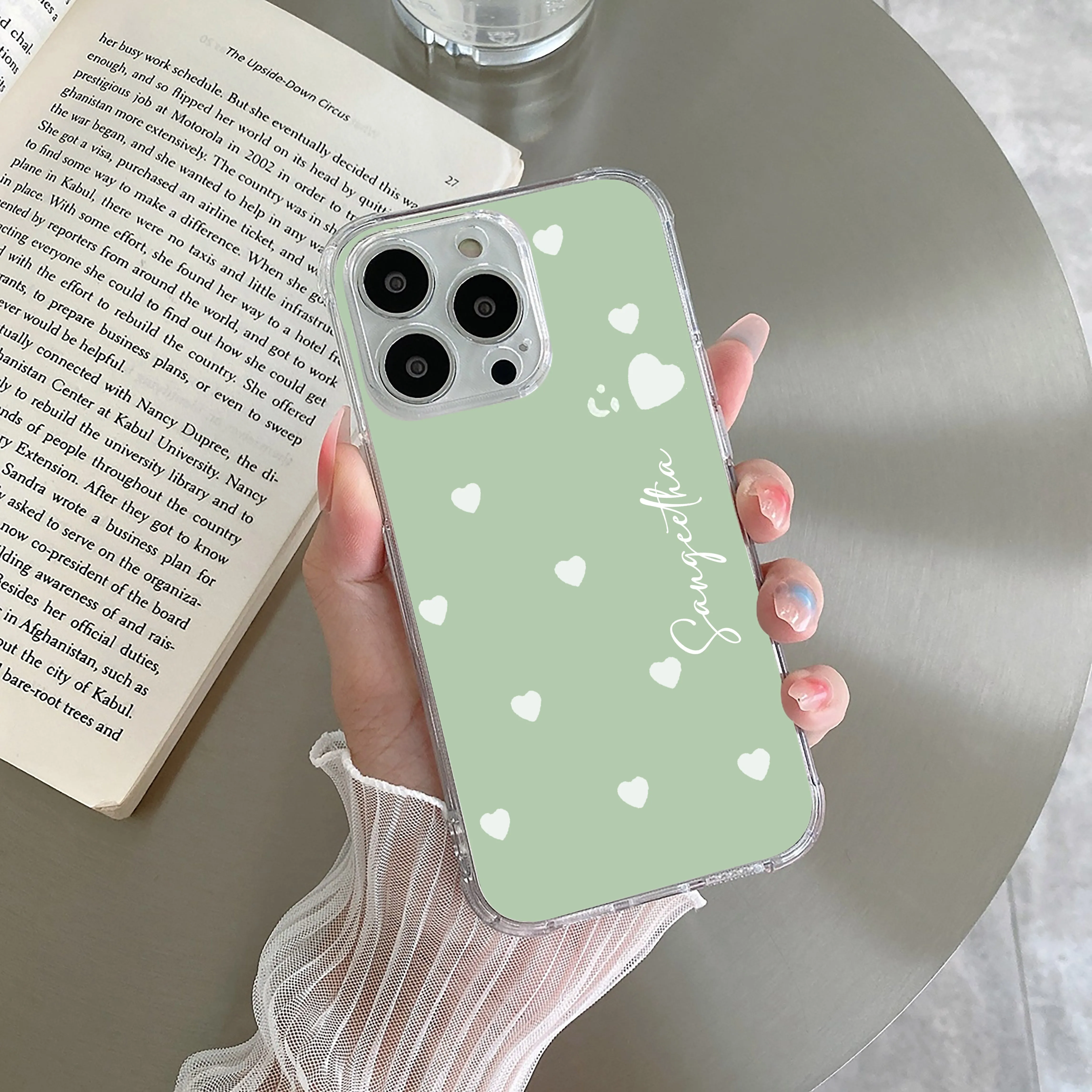 Be Loved Customize Transparent Silicon Case Mint Green For Oppo