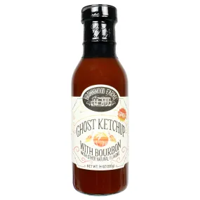 Brownwood Farms Spicy Ghost Ketchup with Bourbon Gluten Free Farm Fresh 14 oz