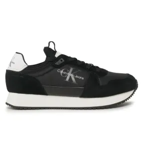 Calvin Klein Jeans Retro Runner Laceup REFL Trainer YM0YM00742-BLKWHT