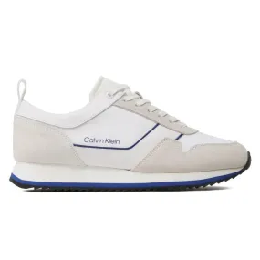 Calvin Klein Low Top Lace Up Mix Trainer HM0HM00985-WHT