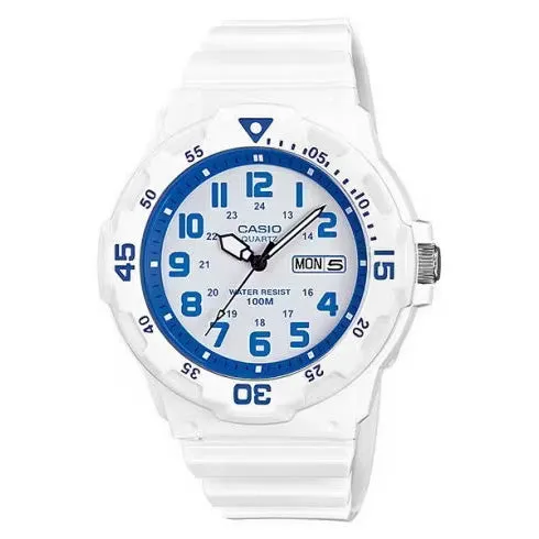 Casio Men's Diver Watch Analogue White/Blue MRW-200HC-7B2VDF