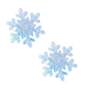 Chunky Glitter Snowflake Nipple Cover Pasties