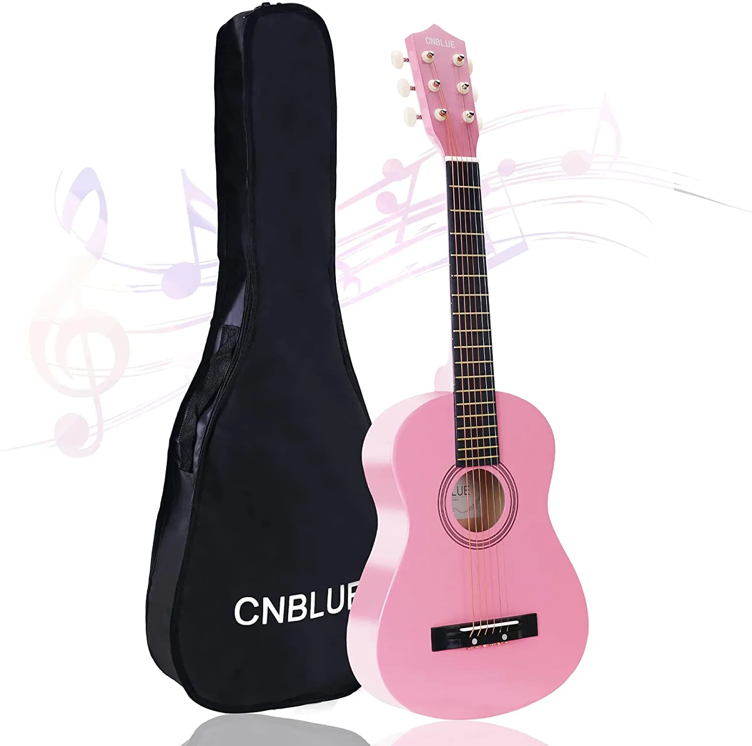 CNBLUE Acoustic Guitar Beginner Dreadnought Acoustic Guitar 30 Inch Kids Guitar 1/2 Size Mini Guitar Folk Small Guitar Steel Strings with Gig Bag