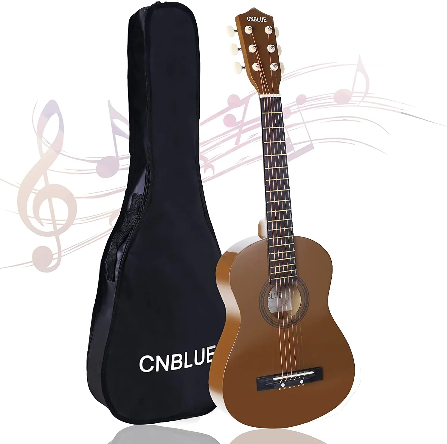 CNBLUE Acoustic Guitar Beginner Dreadnought Acoustic Guitar 30 Inch Kids Guitar 1/2 Size Mini Guitar Folk Small Guitar Steel Strings with Gig Bag