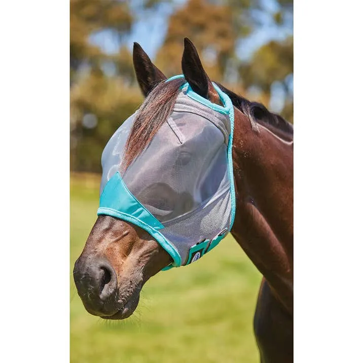 ComFiTec Deluxe Fine Mesh Mask - Grey / Turquoise