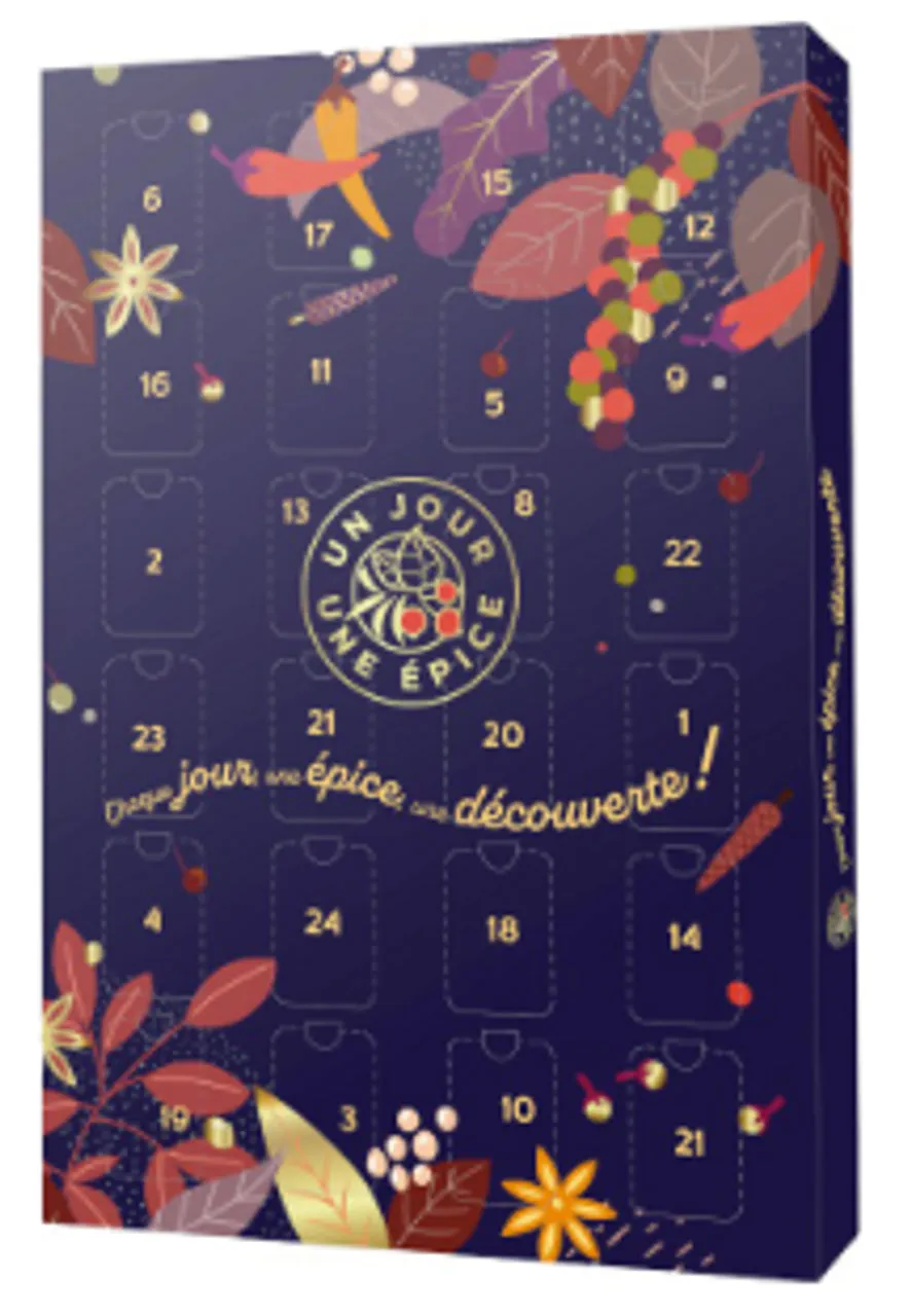 Comptoir & Cie 24 Spices Advent Calendar, Glass Jars