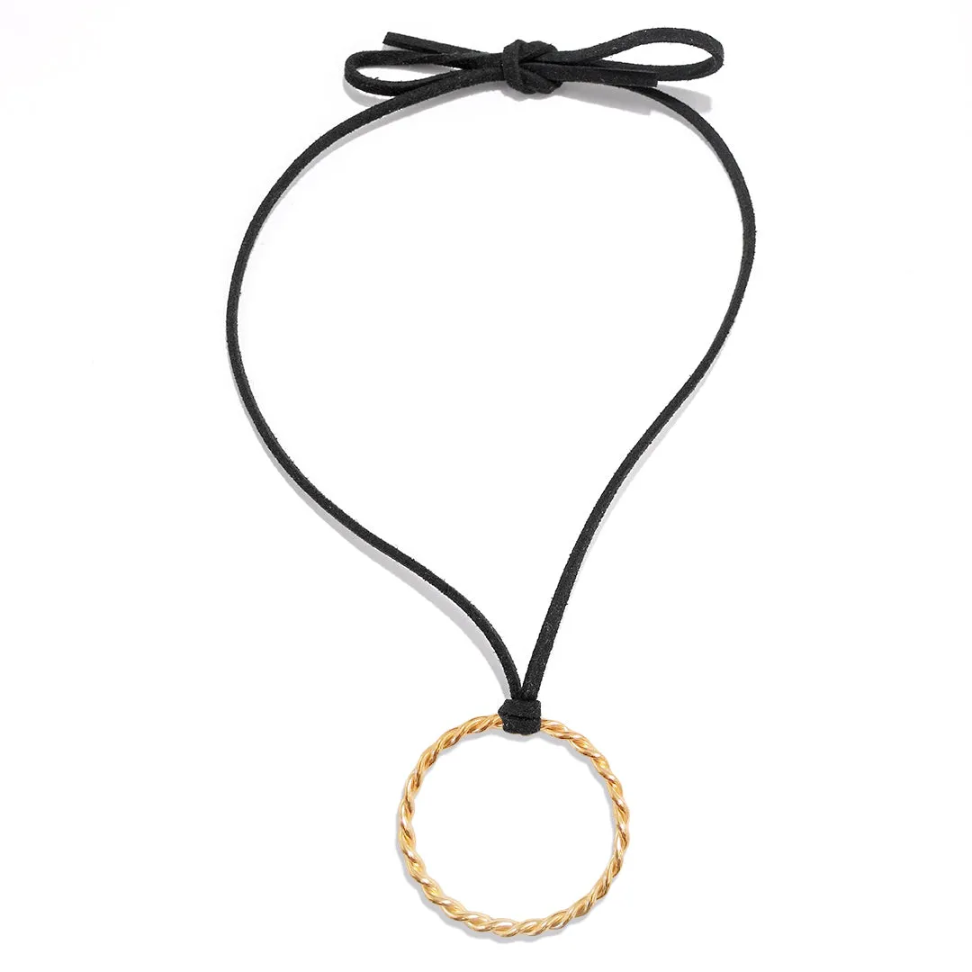 Corsica Cord Choker in Gold