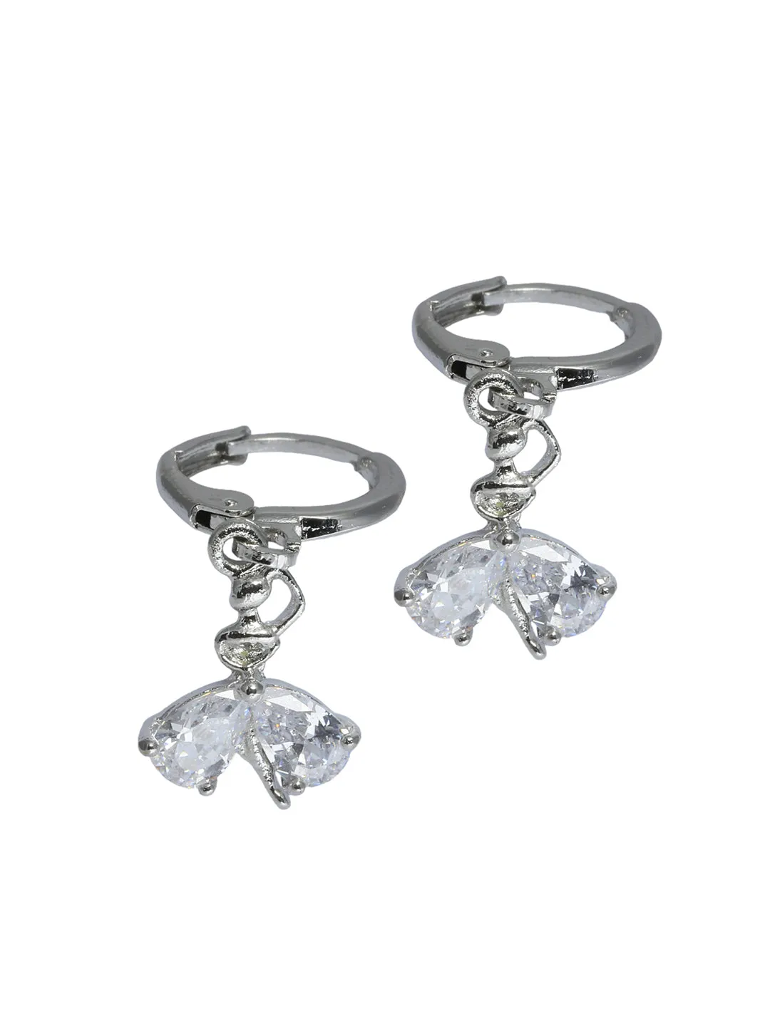 Cute Little American Diamond Studded Fairy Drop Earrings