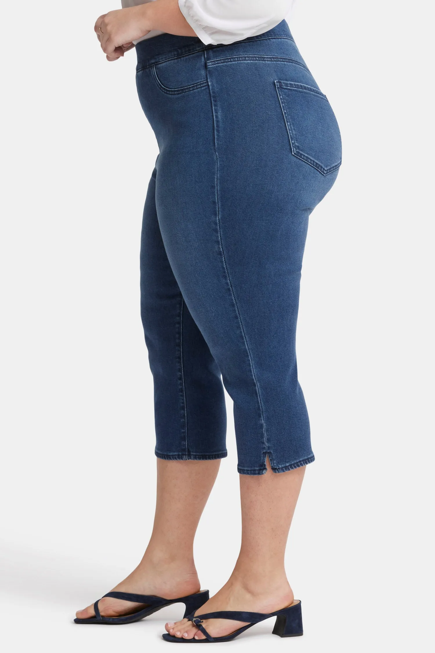 Dakota Crop Pull-On Jeans In Plus Size - Olympus