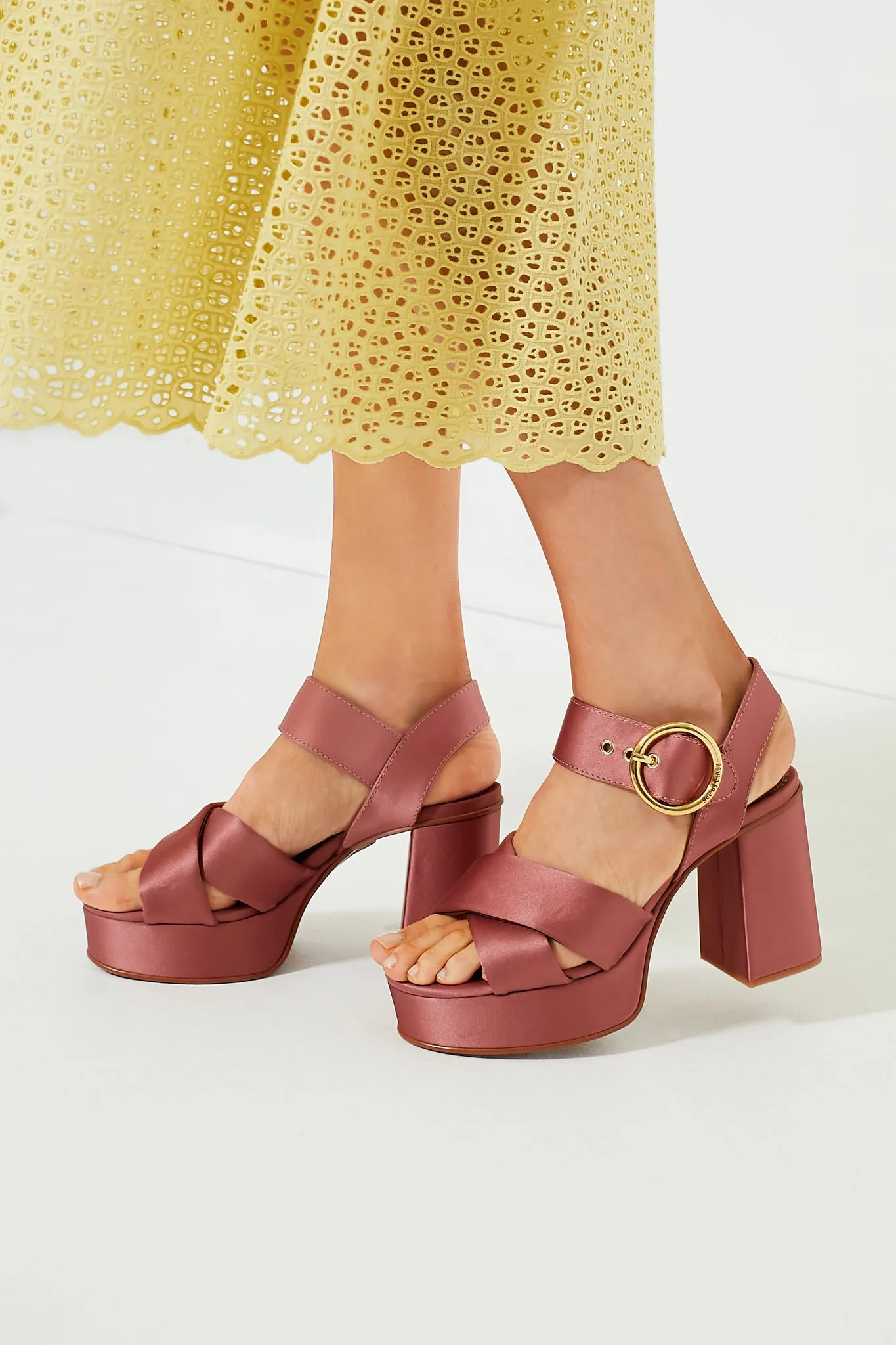 Dark Pink Lyna Heels