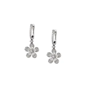 DIAMOND FLOWER EARRINGS