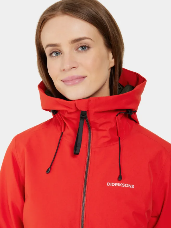 Didriksons Women's Helle 5 Waterproof Insulated Parka (Pomme Red)