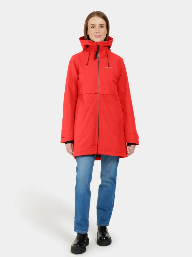 Didriksons Women's Helle 5 Waterproof Insulated Parka (Pomme Red)