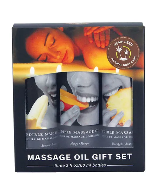 Earthly Body Edible Massage Oil Gift Set