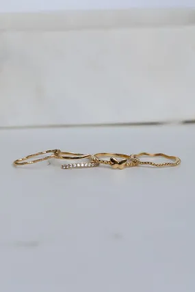 Elena Gold Ring Set