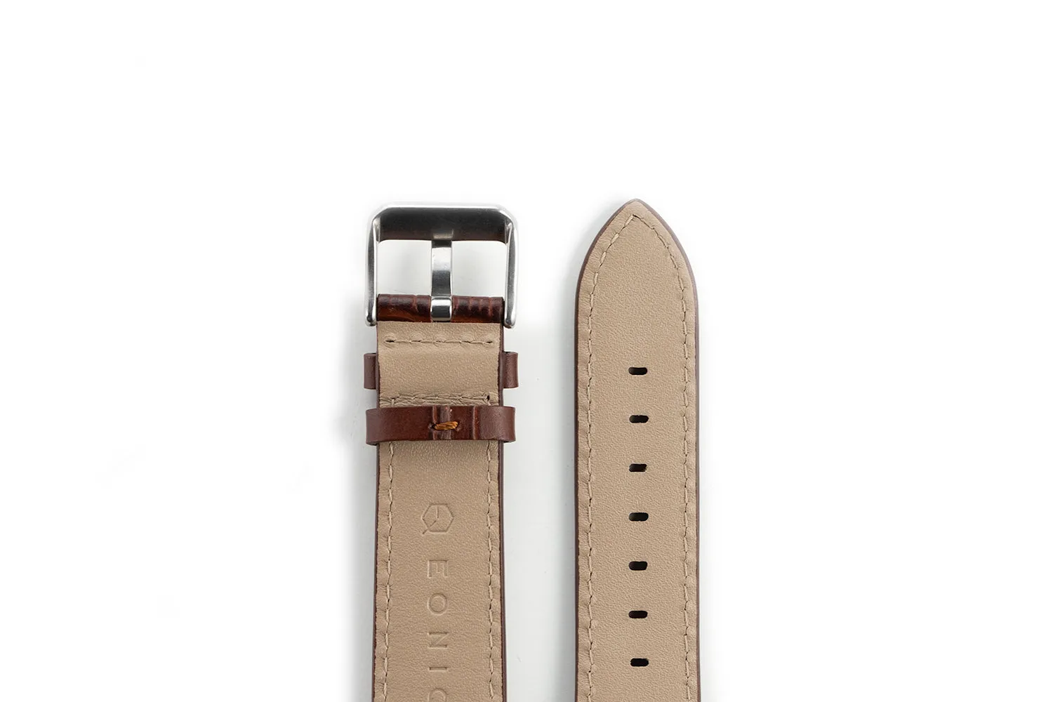 EONIQ Faux Alligator Straps -- Brown