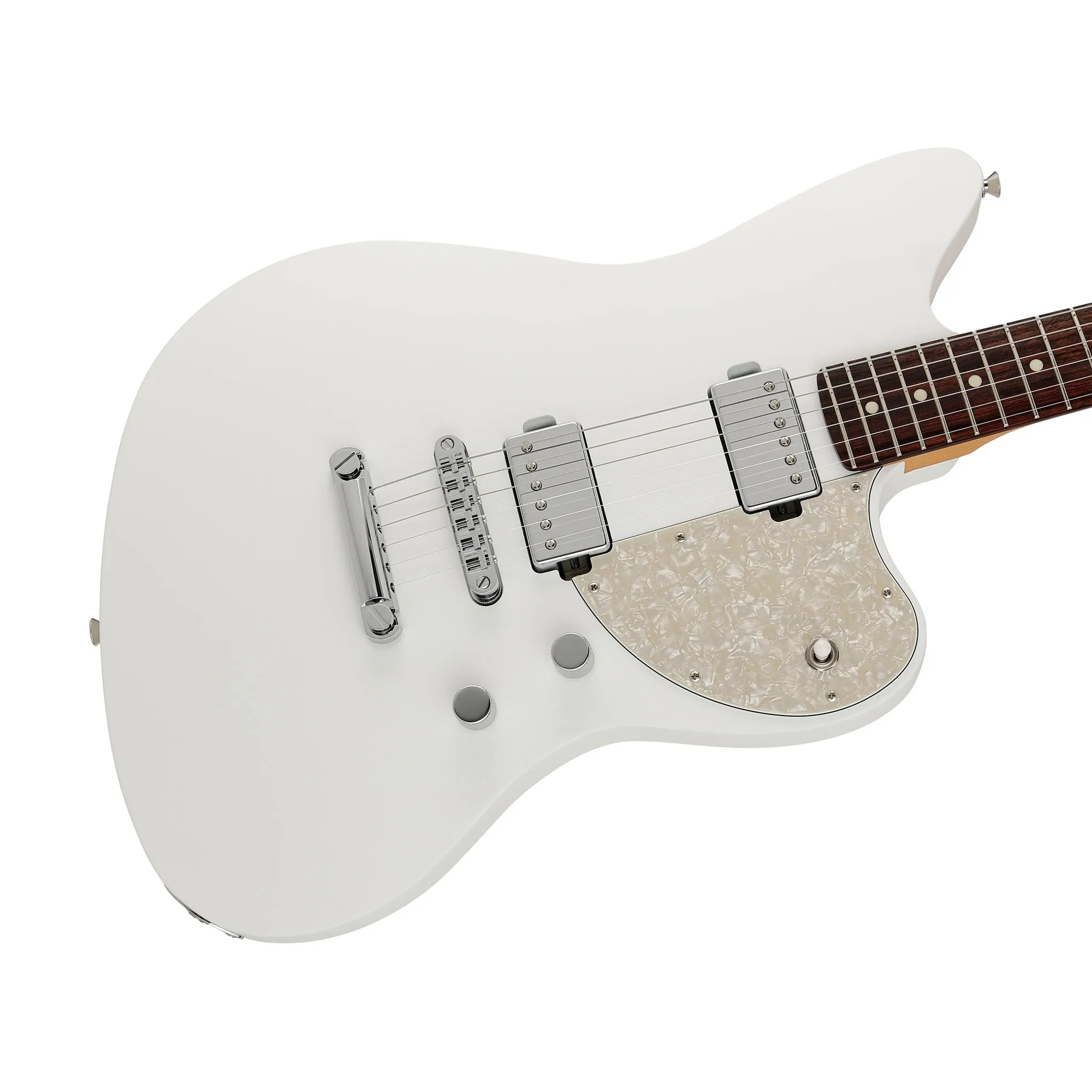 Fender Japan Elemental Jazzmaster HH Electric Guitar, RW FB, Nimbus White