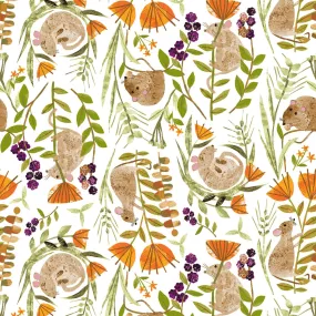 Field Mice on Khaki - Summer Splash