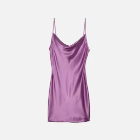 Fleur du Mal Short Cowl Neck Slip - Rose Quartz