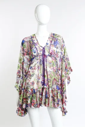 Floral Bell Sleeve Peasant Dress