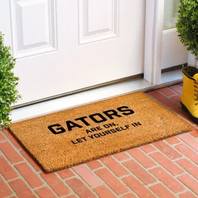 Gators are on Let Yourself in Doormat