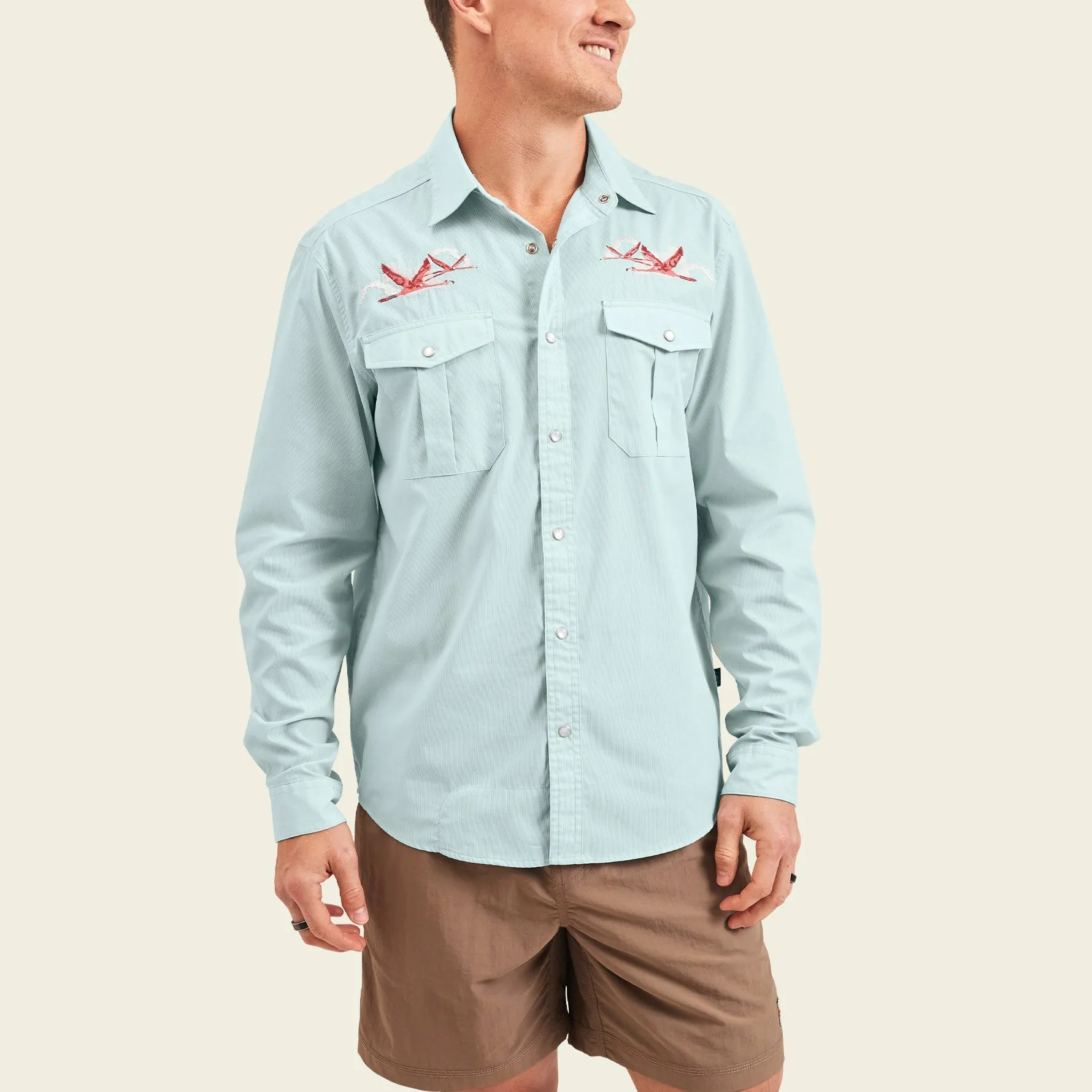 Gaucho Snapshirt - Flamingo Flight