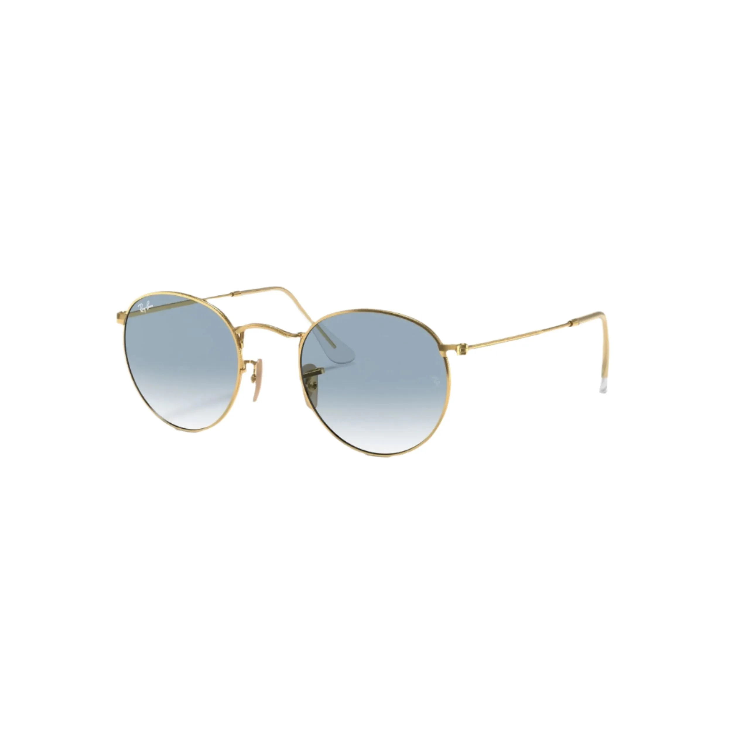 Gold Round Metal Sunglasses