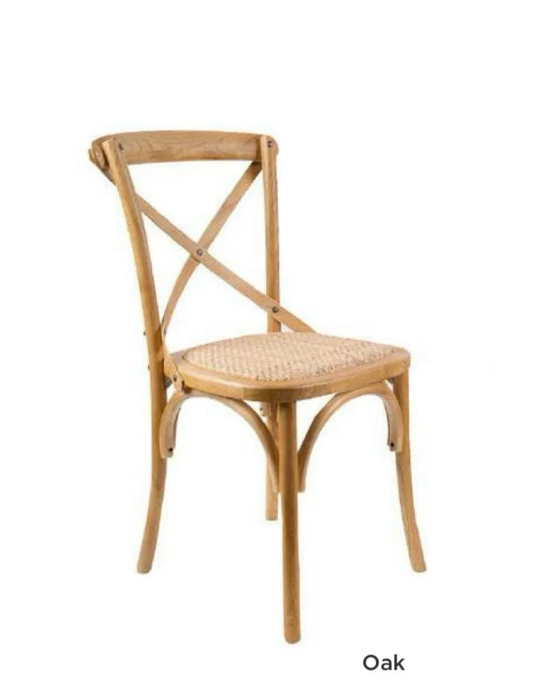 Hampton Oak Cross Back Dining Chair