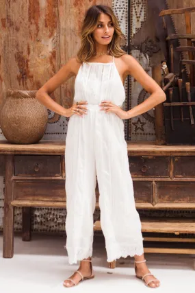 Harvest Of Gold Jumpsuit White