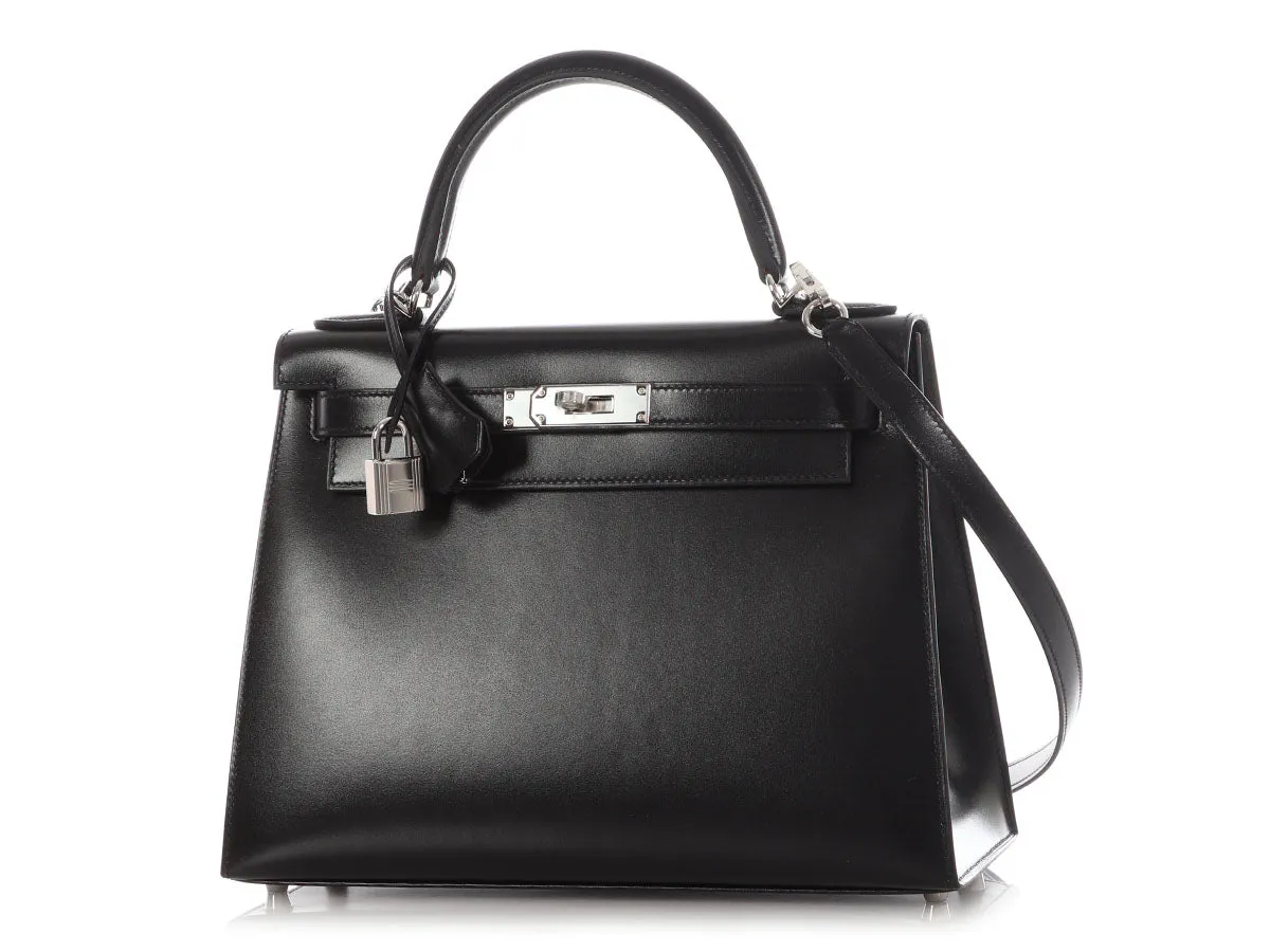 Hermès Black Box Calfskin Kelly 28