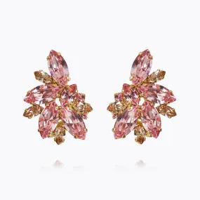 Iris Earcuffs / Light Rose   Silk