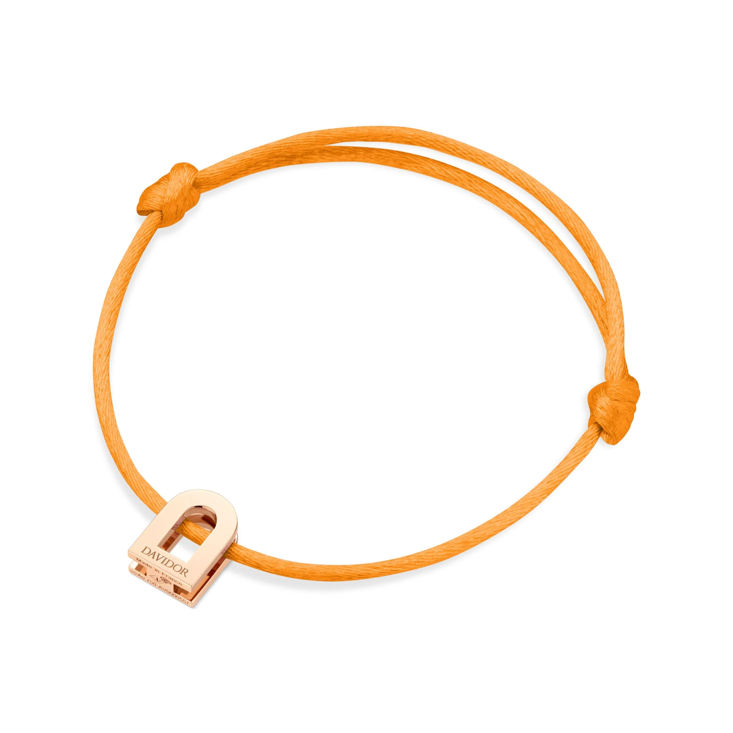 L'Arc Voyage Charm PM 18k Rose Gold on Silk Cord