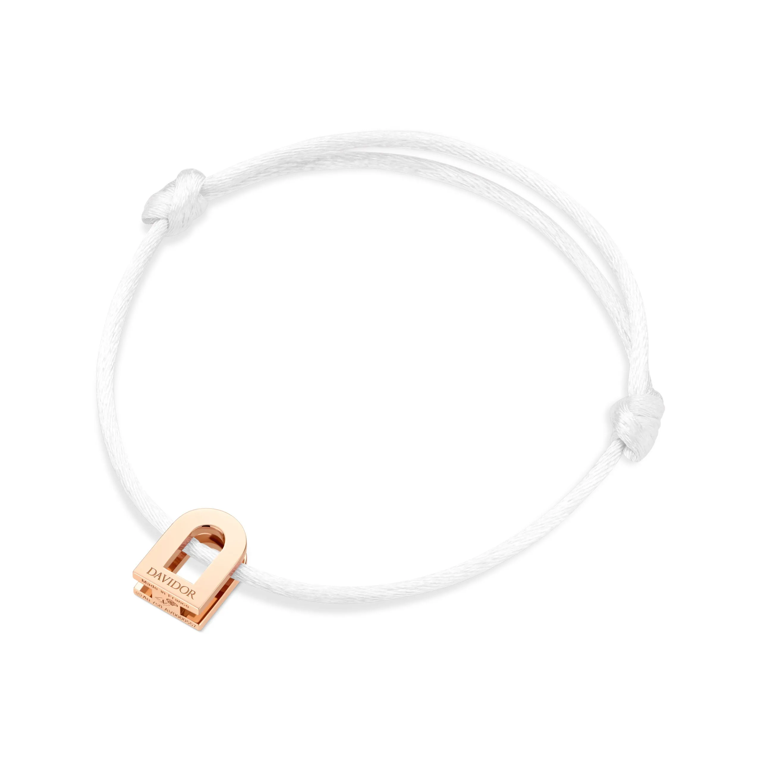 L'Arc Voyage Charm PM 18k Rose Gold on Silk Cord